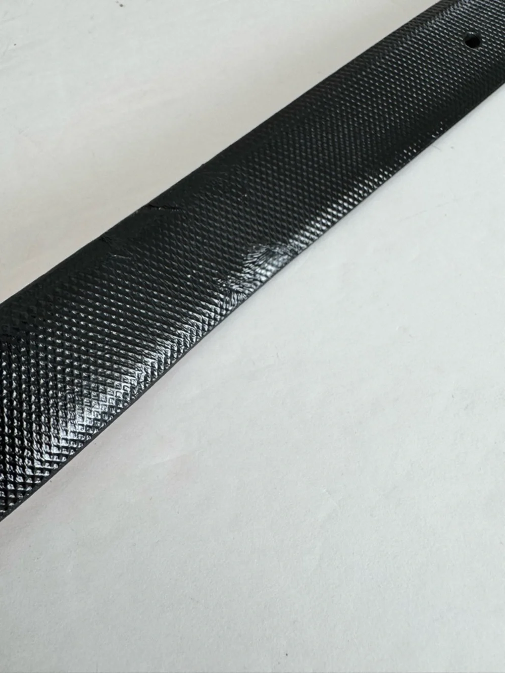 Cole Haan Leather Textured Belt black with silver buckle size 36